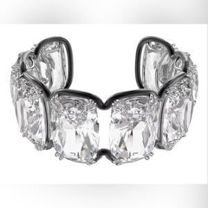 NWT Swarovski AtelierHarmonia cuff Oversizedfloating crystals,Mixed metal SizeM.
